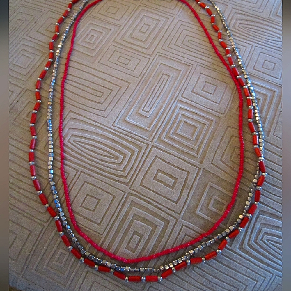 Elegant Multi-Strand Beaded Necklace